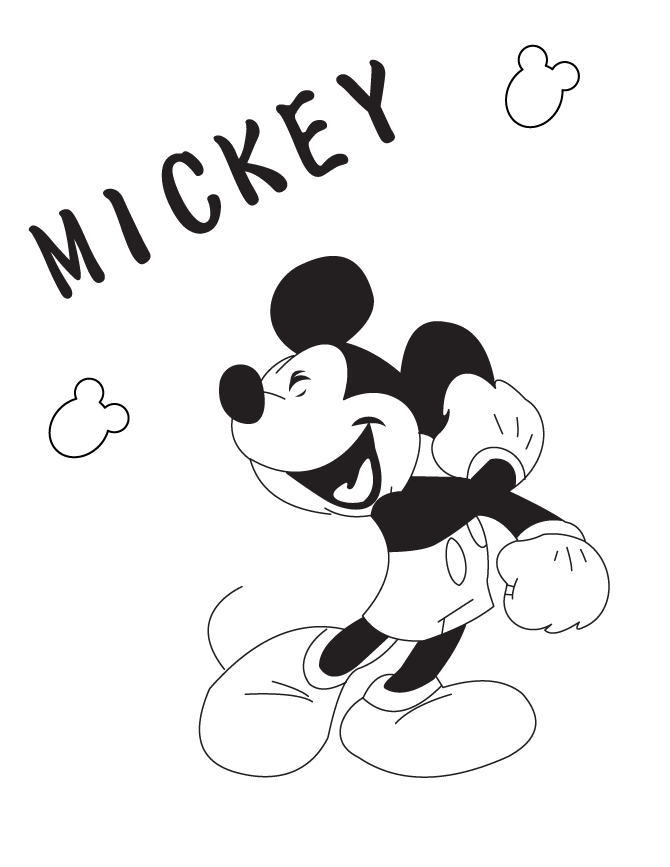 Mickey Mouse 10 Cool Coloring Page