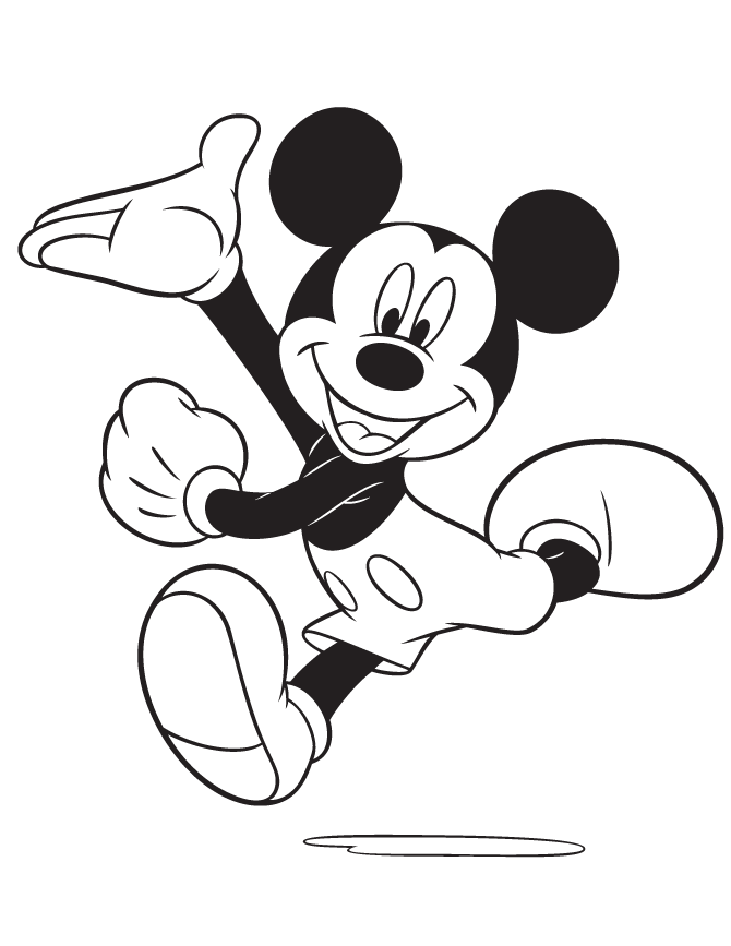 Cool Mickey Mouse 11 Coloring Page
