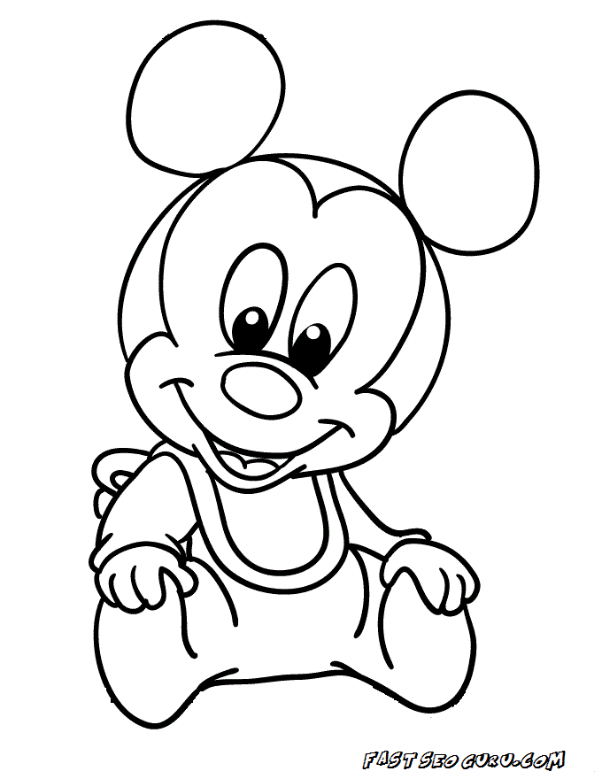 Mickey Mouse 12 Cool Coloring Page