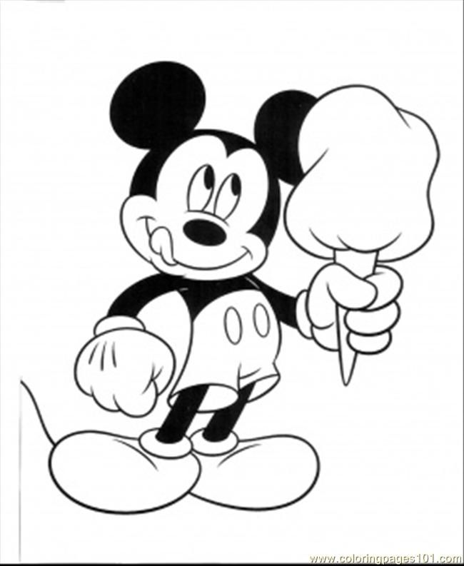 Mickey Mouse 13 For Kids Coloring Page