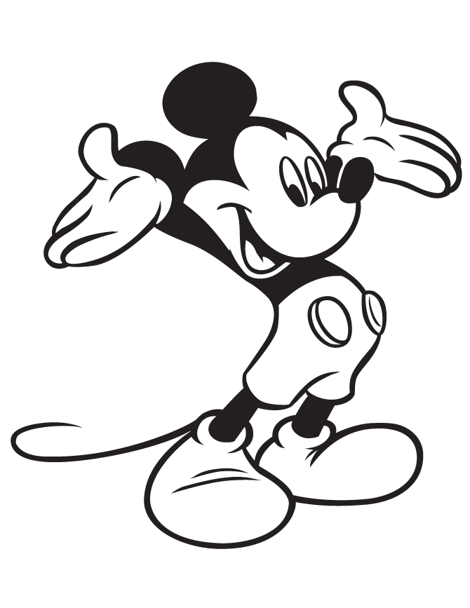 Mickey Mouse 16 Cool Coloring Page