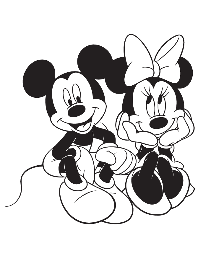 Mickey Mouse 17 For Kids Coloring Page
