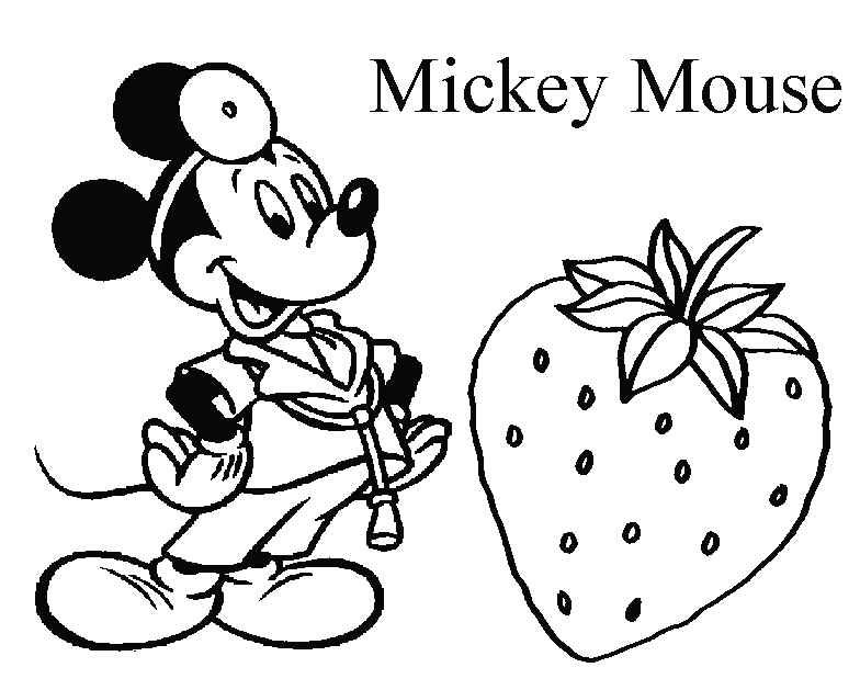 Mickey Mouse 21 For Kids Coloring Page