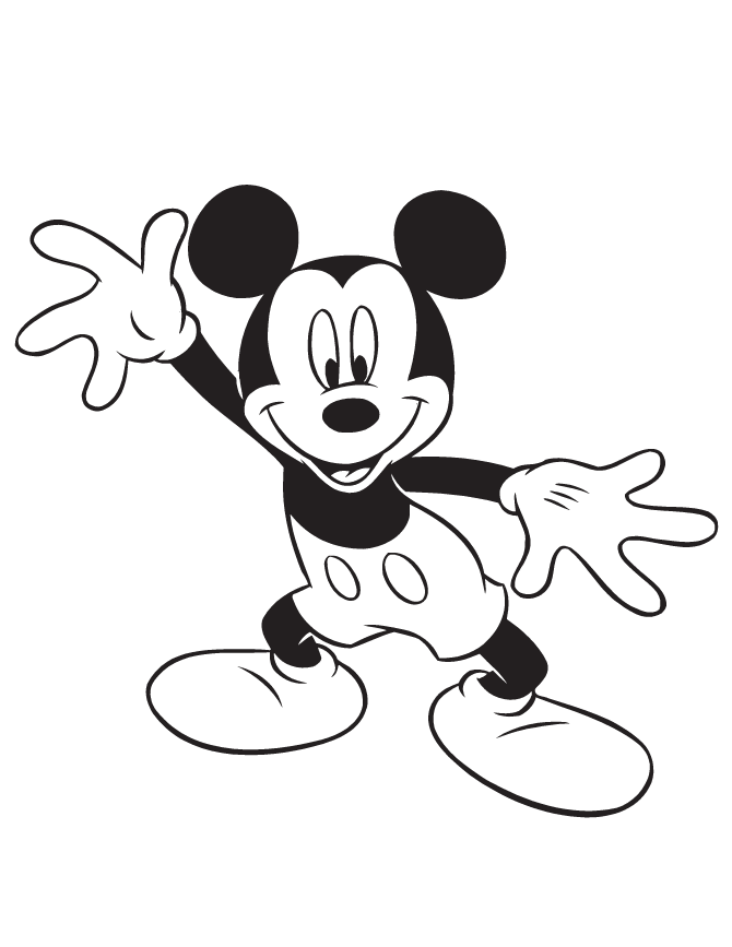 Cool Mickey Mouse 22 Coloring Page