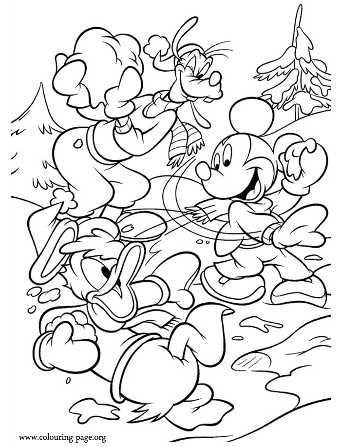 Mickey Mouse 24 For Kids Coloring Page