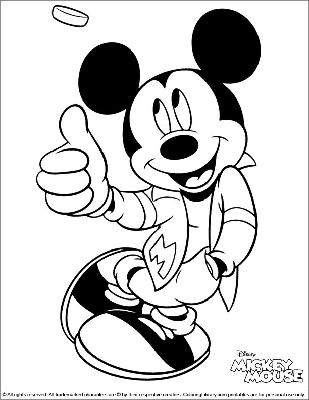Mickey Mouse 31 Cool Coloring Page