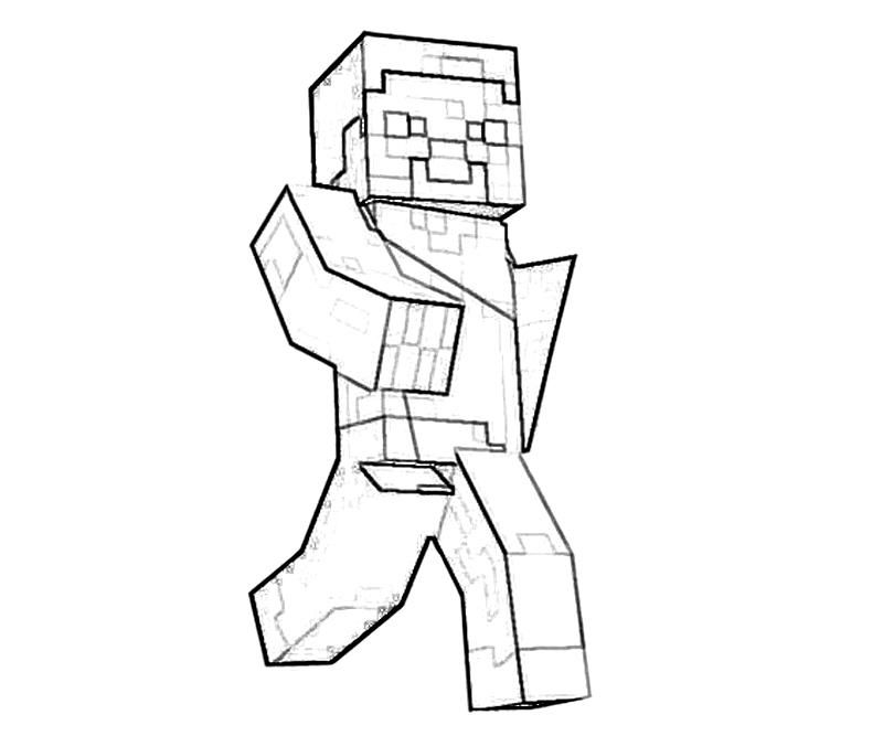 Minecraft 11 Cool Coloring Page