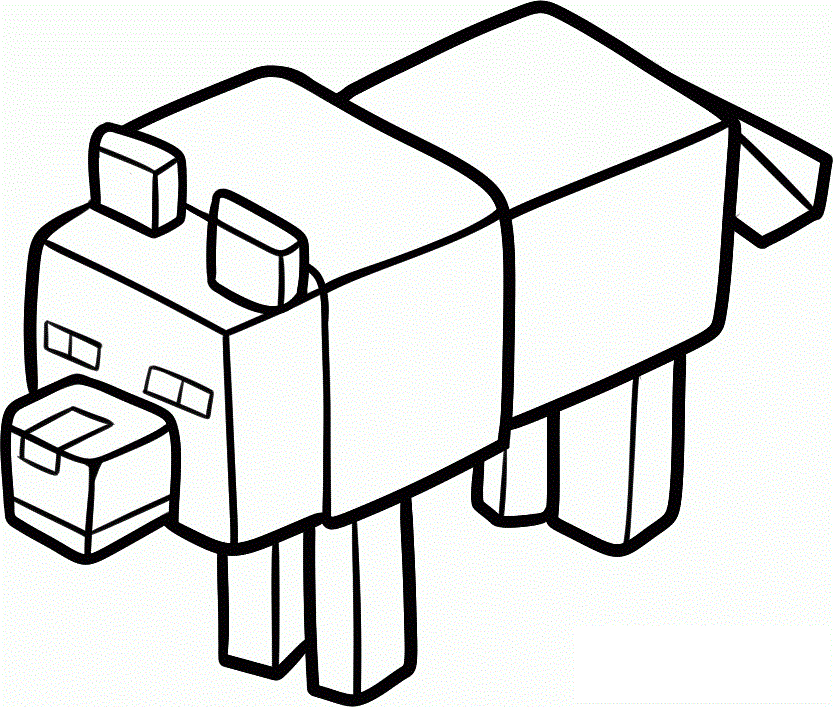 Cool Minecraft 12 Coloring Page