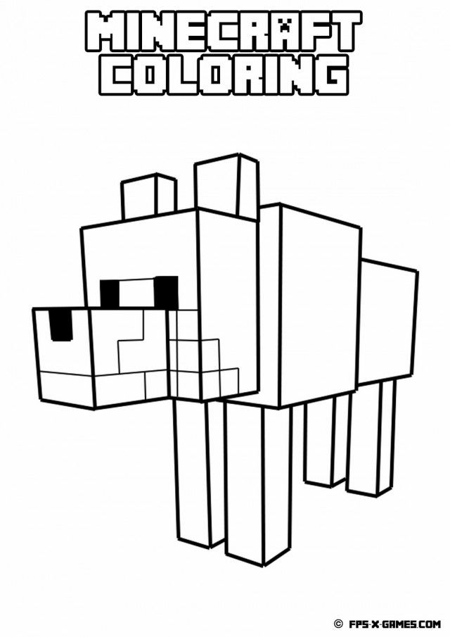 Minecraft 17 Cool Coloring Page