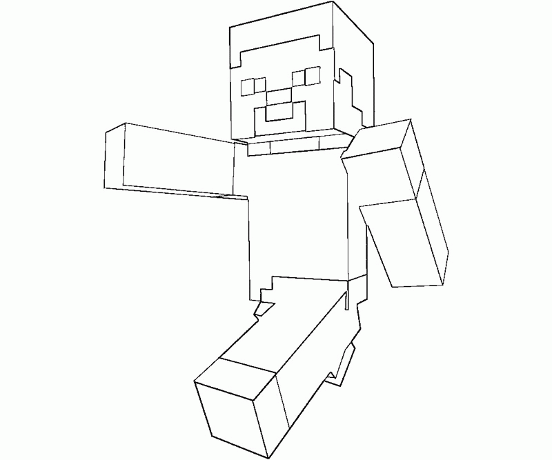 Minecraft 2 For Kids Coloring Page