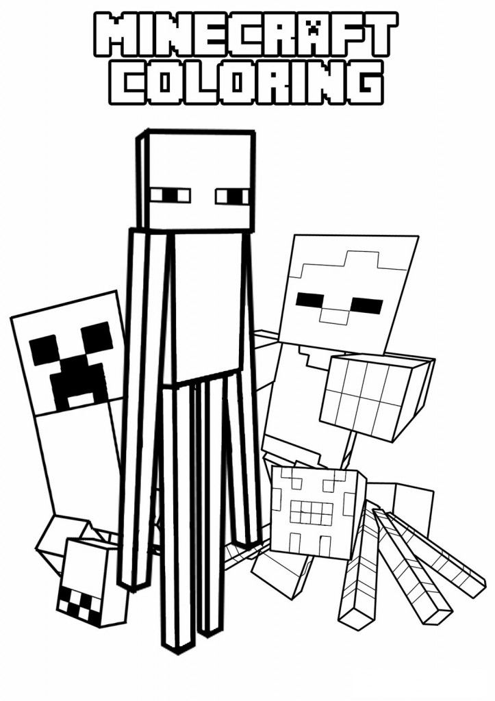 Cool Minecraft 20 Coloring Page