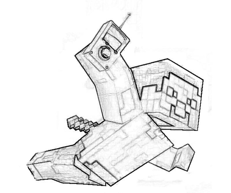 Minecraft 21 Cool Coloring Page