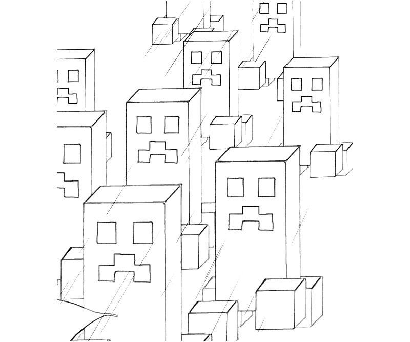 Minecraft 25 Cool Coloring Page