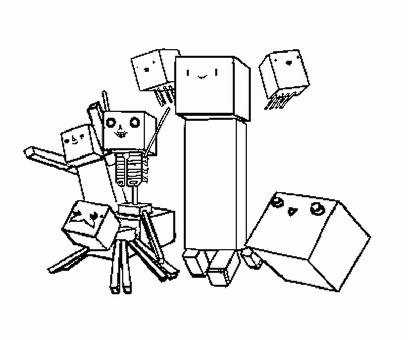Minecraft 35 Cool Coloring Page