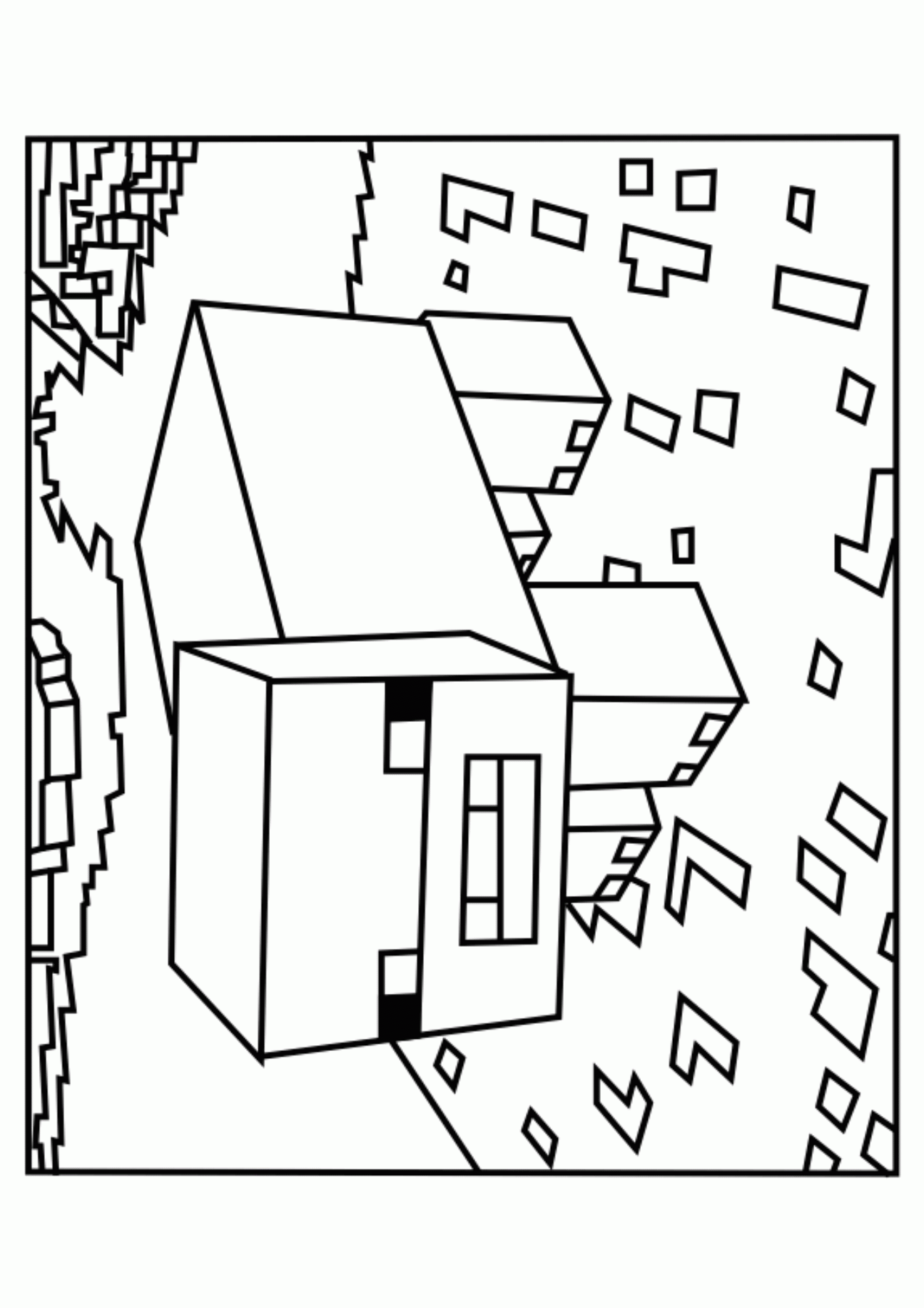 Minecraft 39 Cool Coloring Page