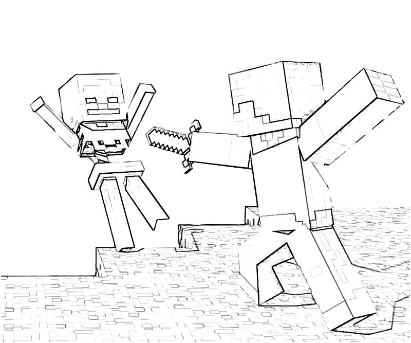 Cool Minecraft 40 Coloring Page