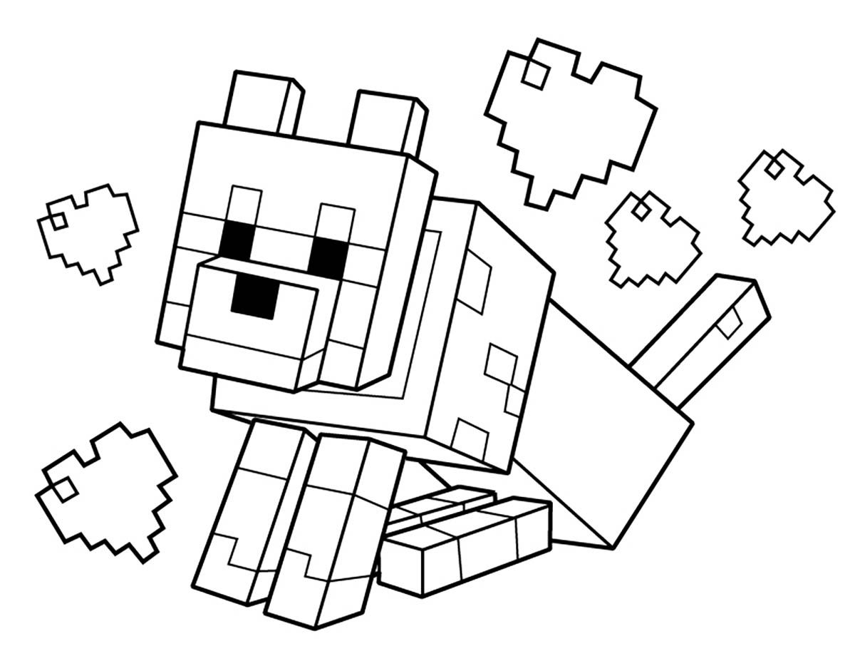 Cool Minecraft 44 Coloring Page