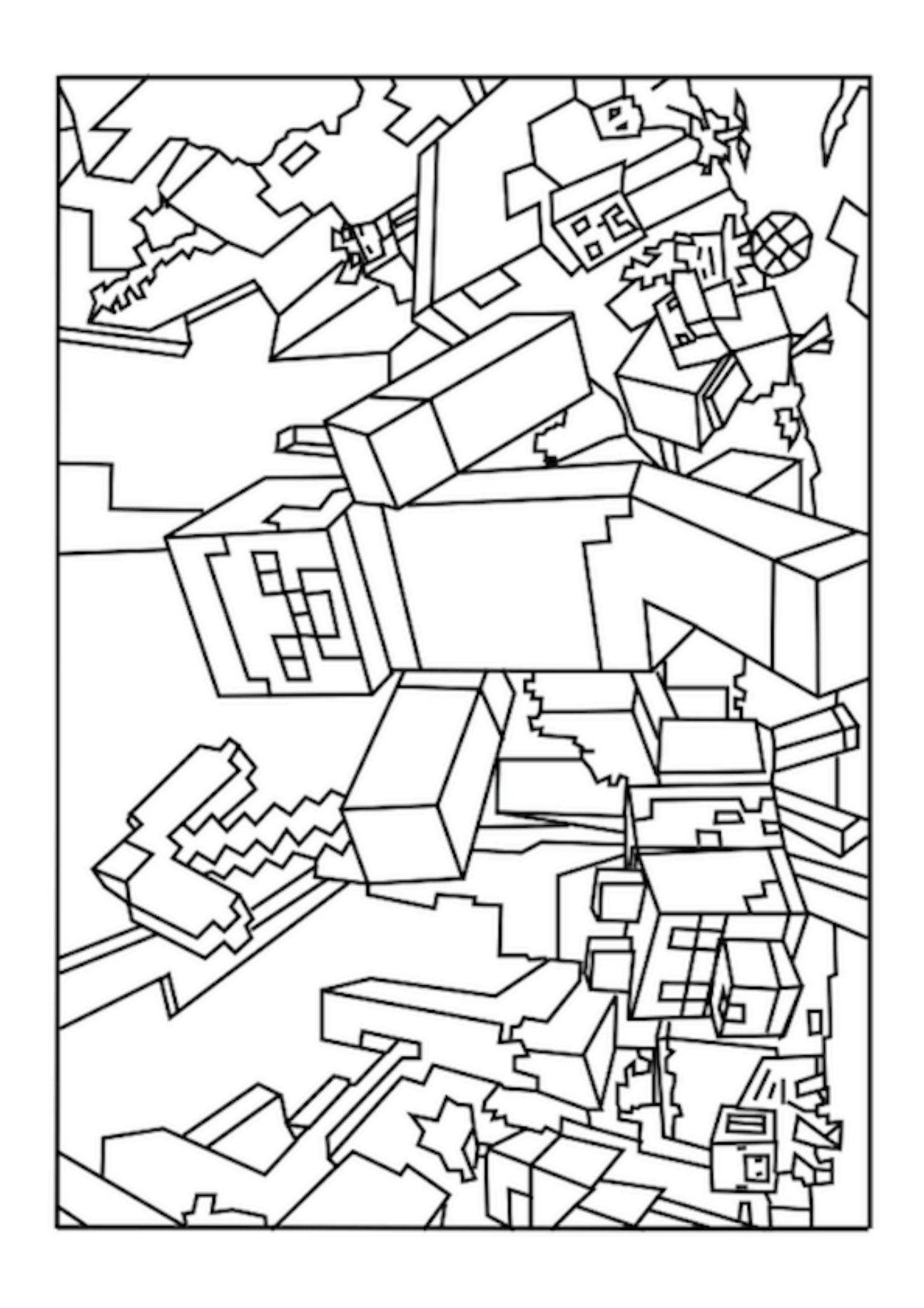 Minecraft 46 For Kids Coloring Page