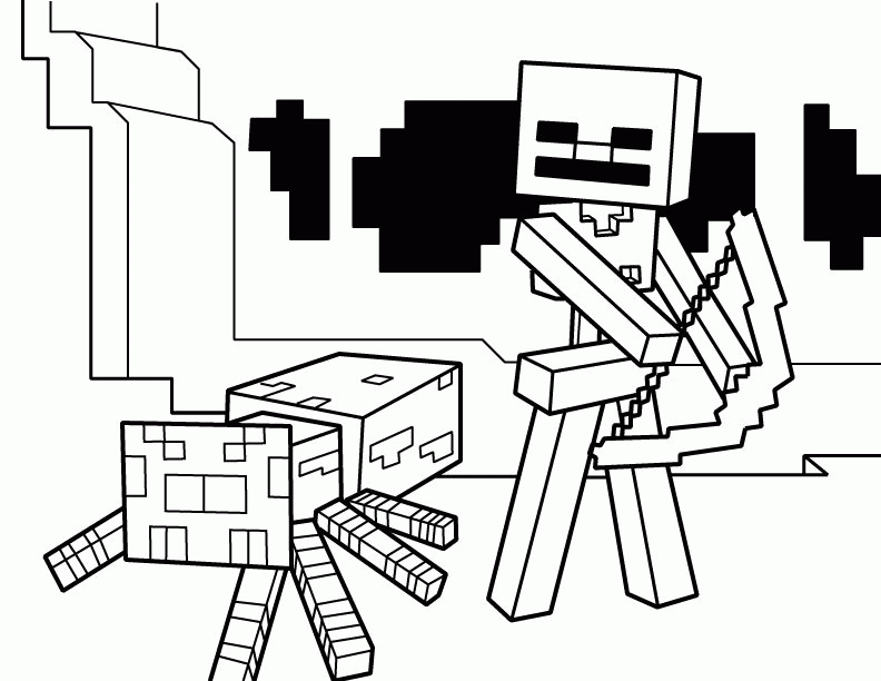 Minecraft 53 Cool Coloring Page