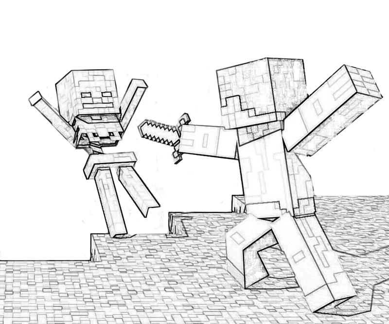 Minecraft 6 For Kids Coloring Page