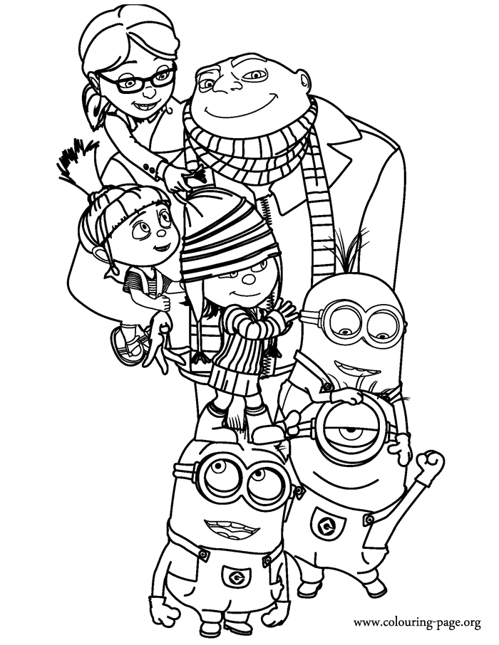 Minion 10 Cool Coloring Page