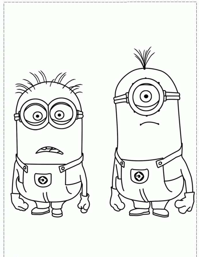 Minion 11 For Kids Coloring Page