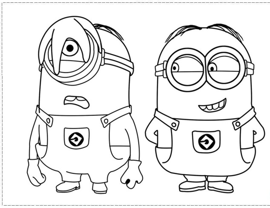Minion 15 For Kids Coloring Page