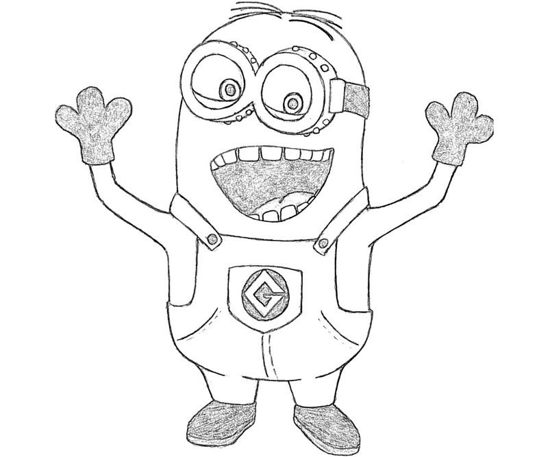 Minion 16 Cool Coloring Page