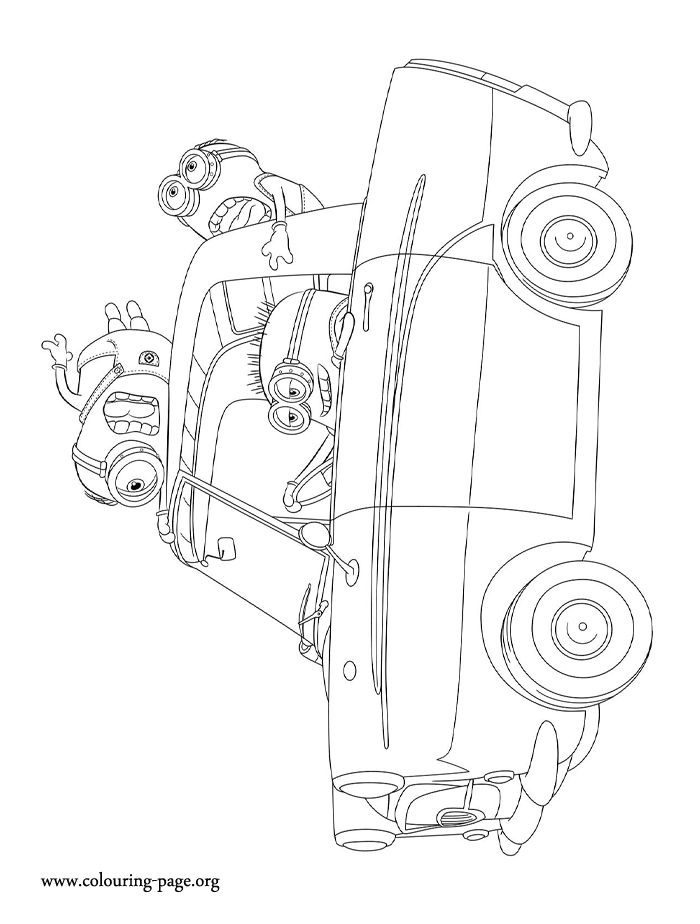 Cool Minion 17 Coloring Page