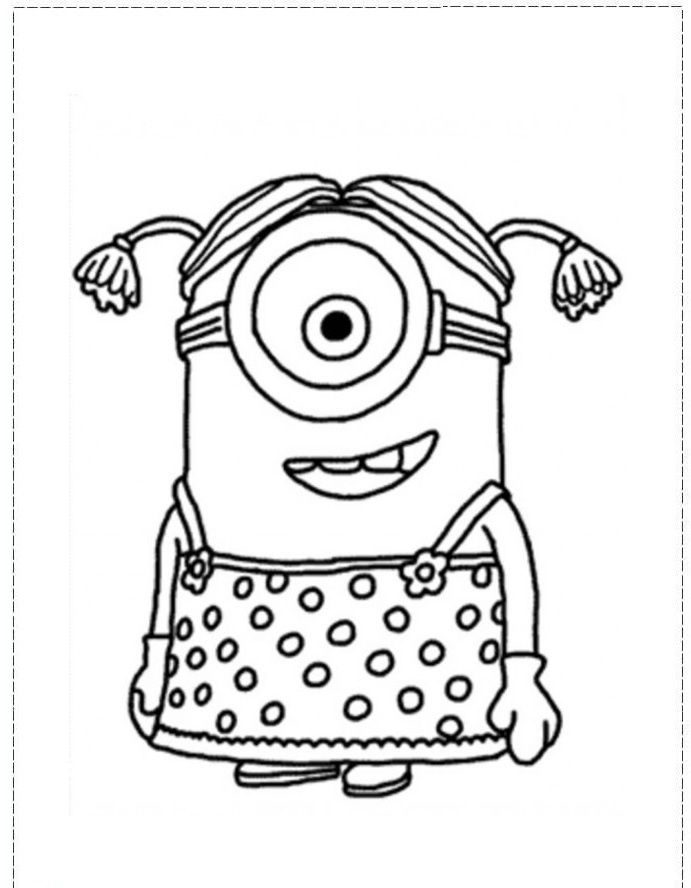 Minion 22 Cool Coloring Page
