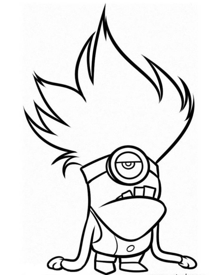 Minion 30 Cool Coloring Page