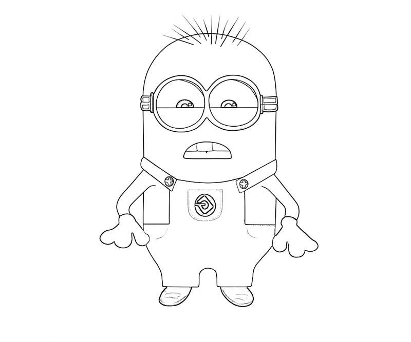 Minion 31 For Kids Coloring Page