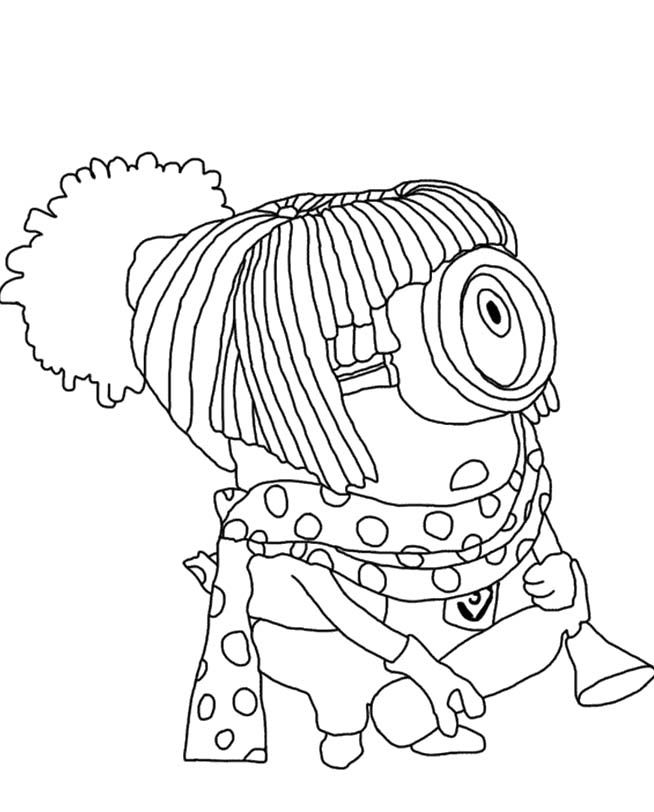 Minion 34 Cool Coloring Page