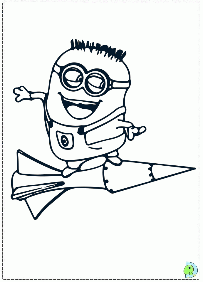 Minion 35 For Kids Coloring Page
