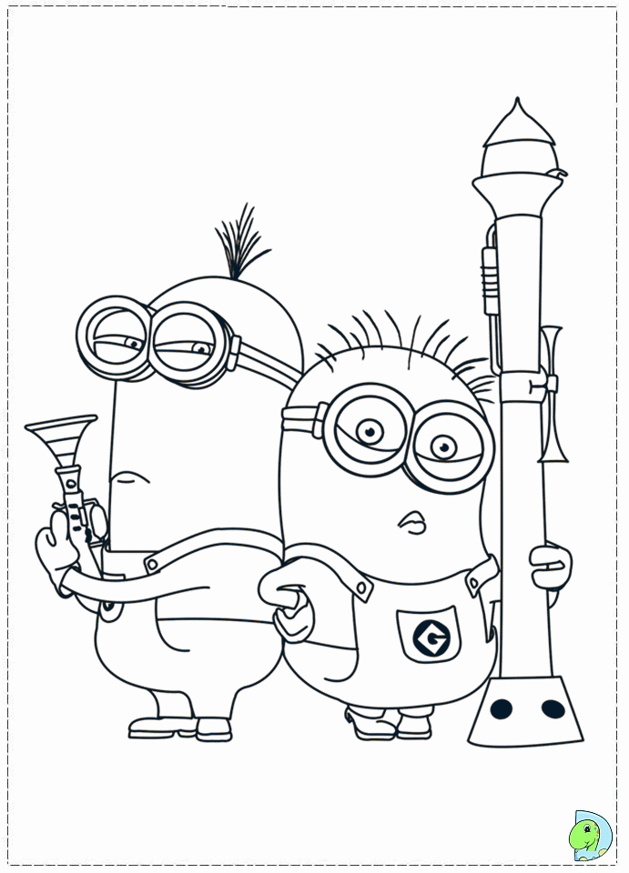 Minion 38 Cool Coloring Page