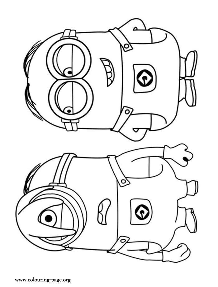 Minion 4 Cool Coloring Page