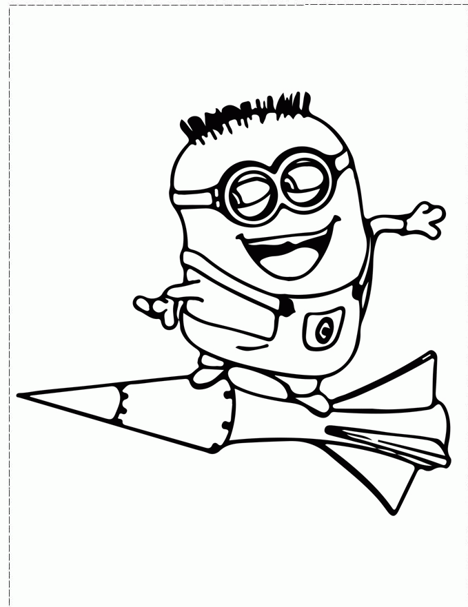 Minion 40 Cool Coloring Page