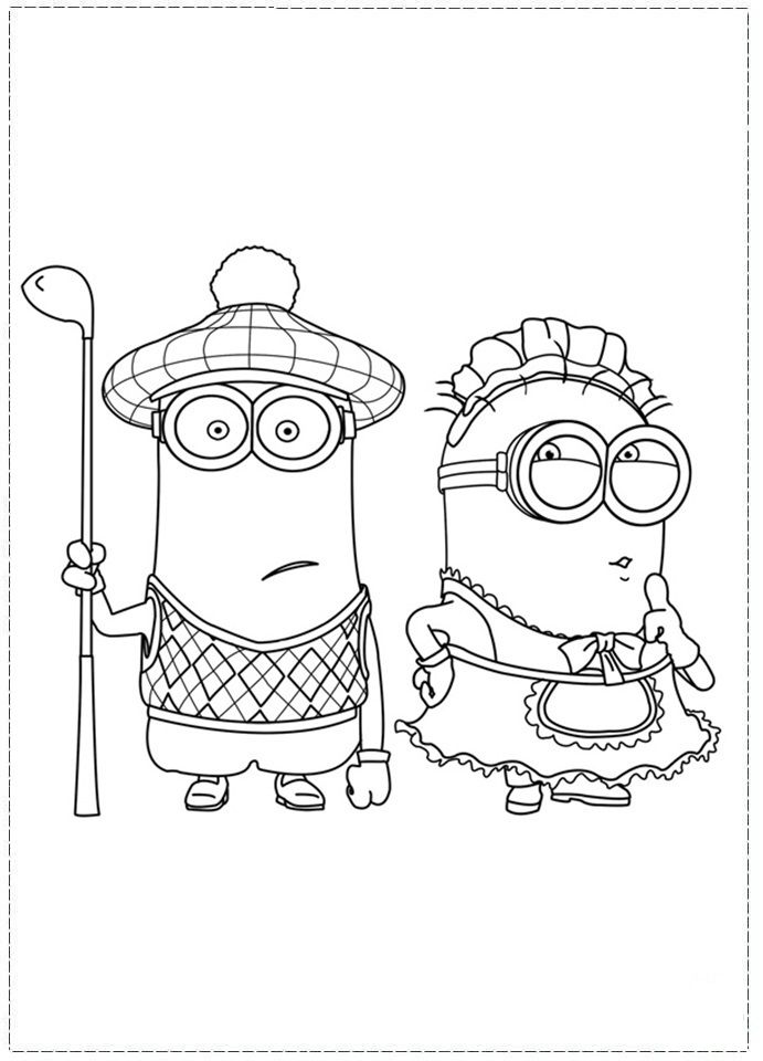 Minion 42 Cool Coloring Page