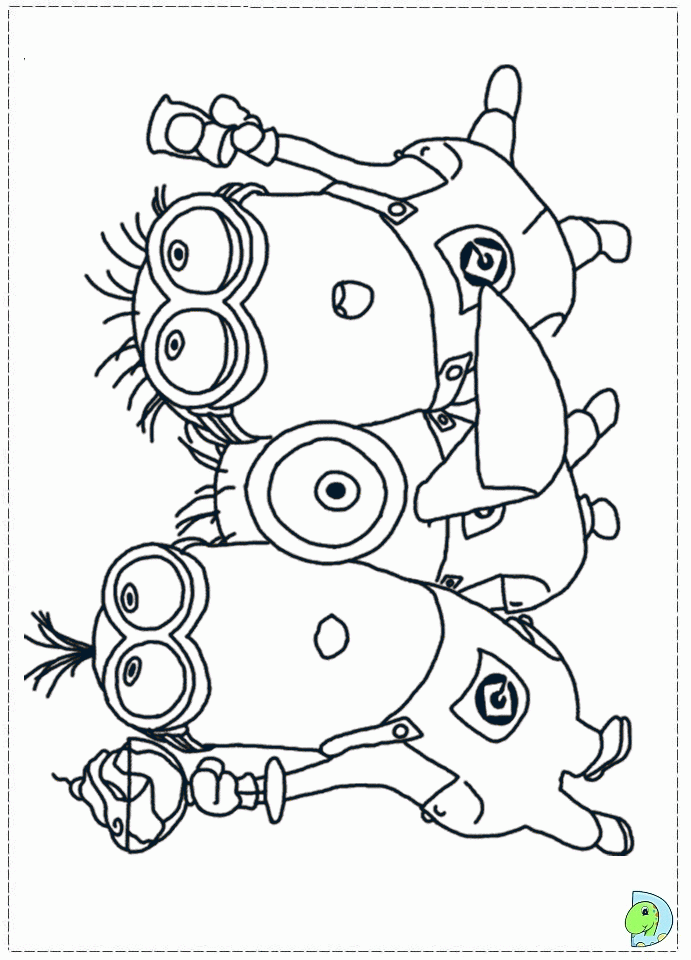 Cool Minion 45 Coloring Page