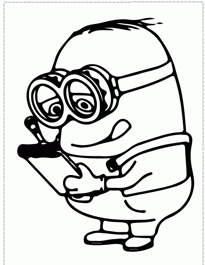 Minion 46 For Kids Coloring Page