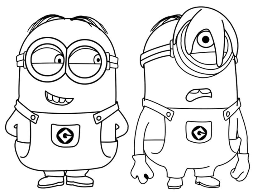 Cool Minion 5 Coloring Page