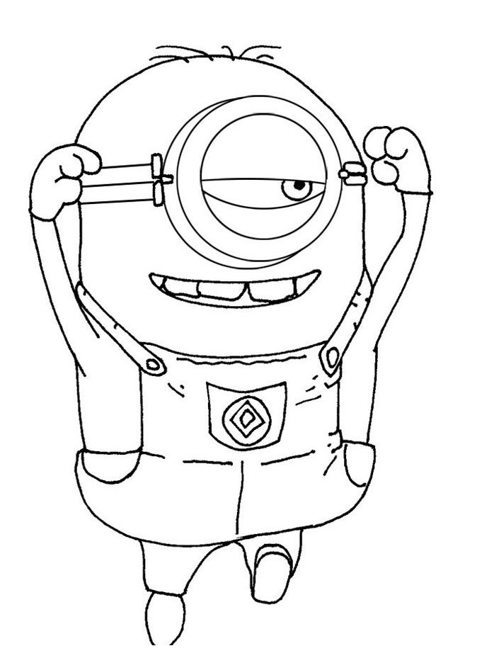 Minion 6 Cool Coloring Page