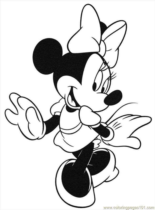 Minnie Mouse 1 Cool Coloring Page