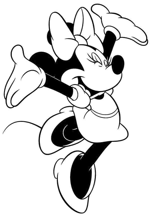 Minnie Mouse 14 For Kids Coloring Page