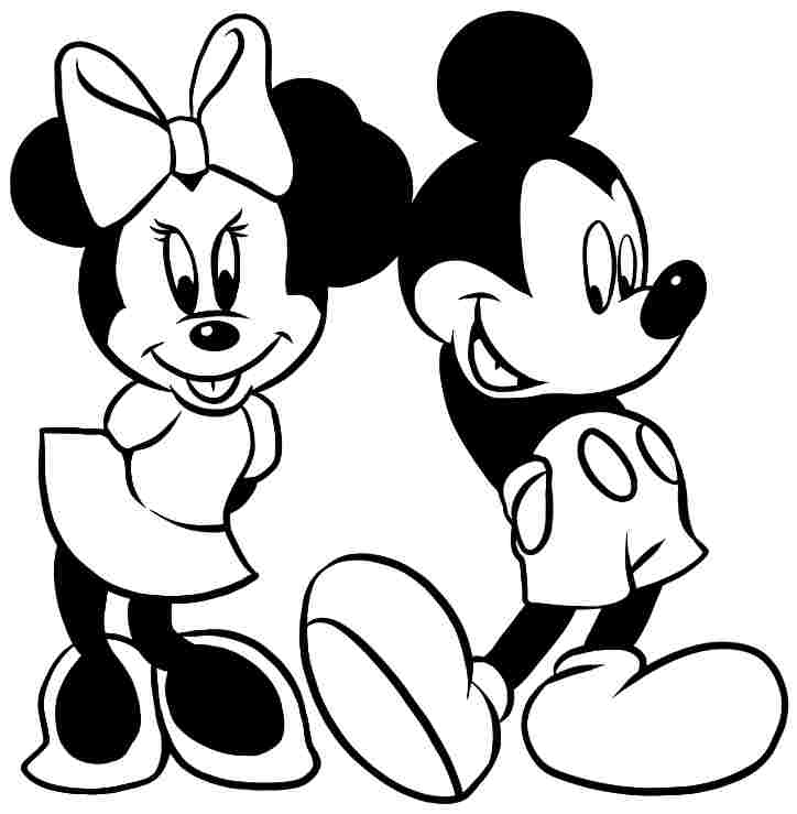 Cool Minnie Mouse 16 Coloring Page