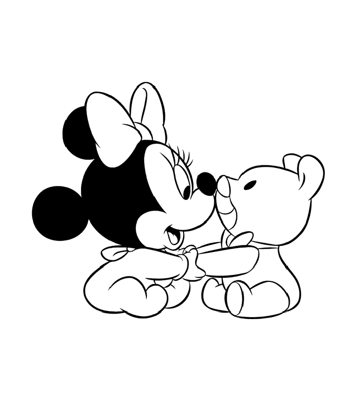 Minnie Mouse 18 For Kids Coloring Page