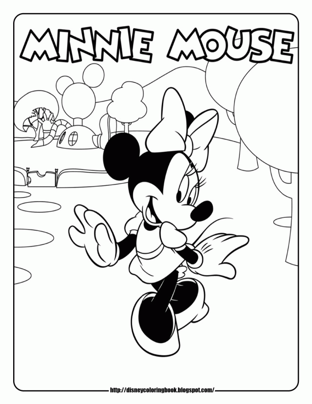 Minnie Mouse 19 Cool Coloring Page