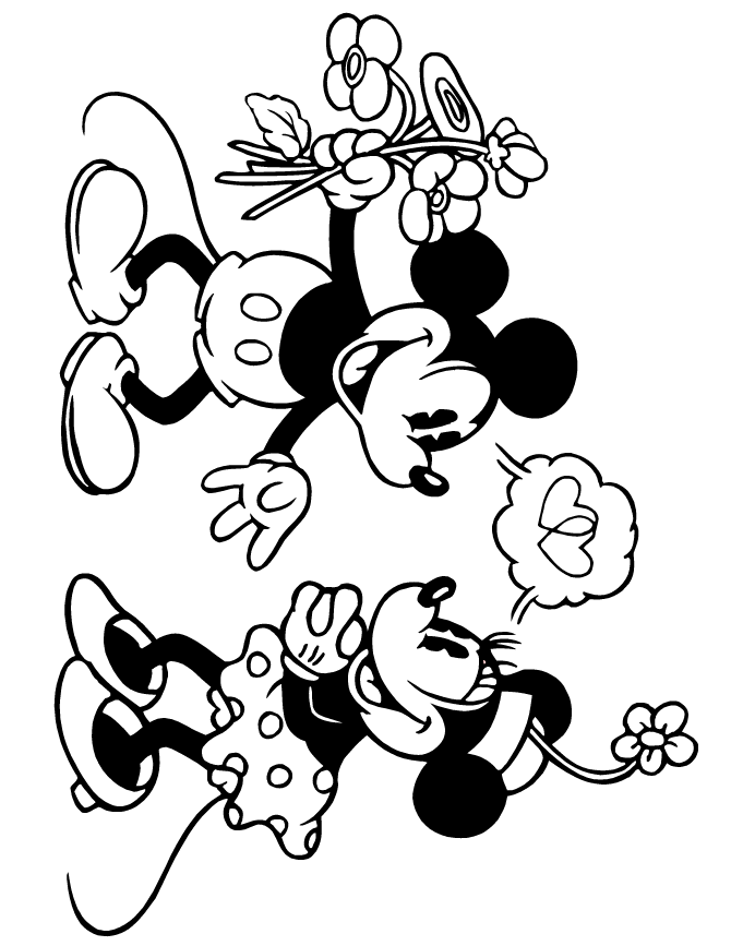 Cool Minnie Mouse 24 Coloring Page