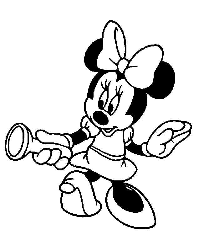 Cool Minnie Mouse 28 Coloring Page