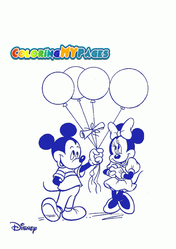 Minnie Mouse 5 Cool Coloring Page